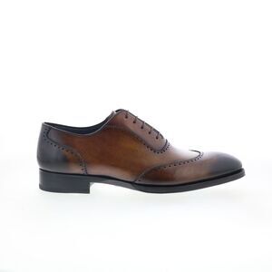Di Bianco Mens Reggio Deco Zenzero Brown Shoes (NWT)